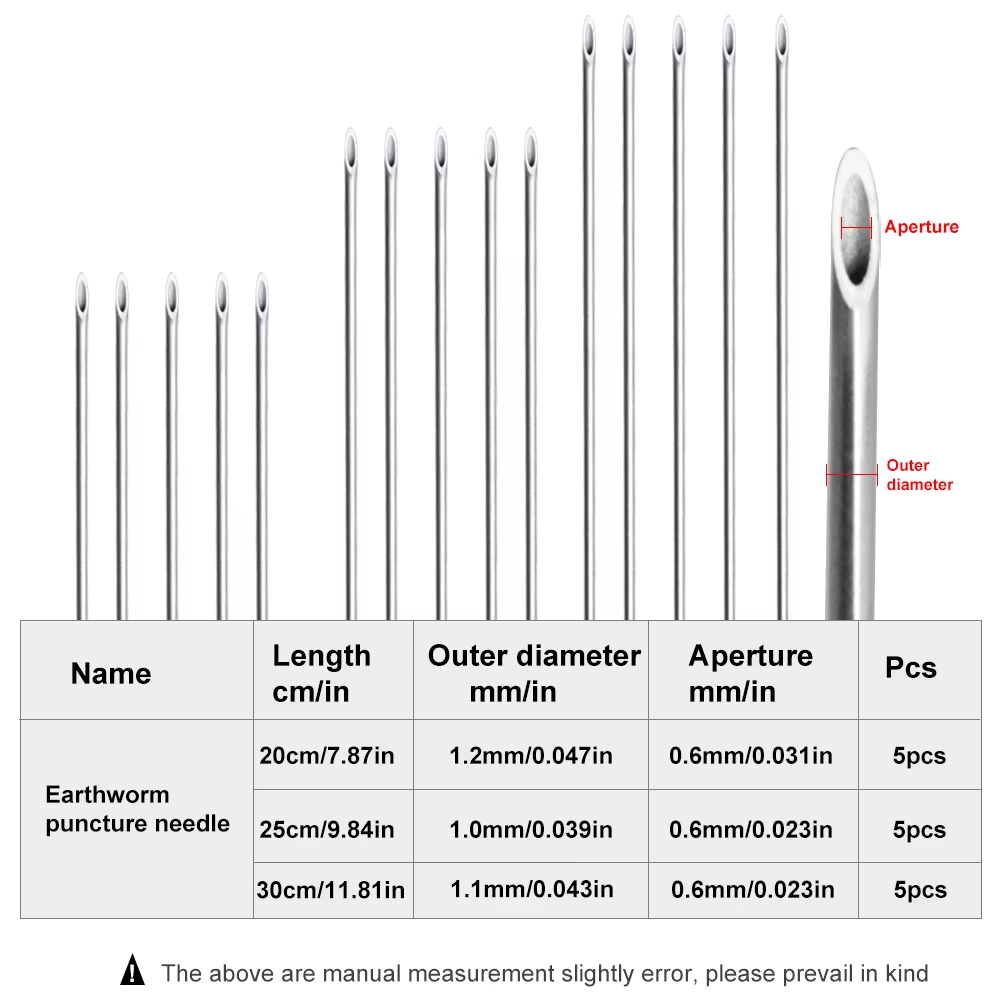 Fishing Hook Stainless Steel - Igła do przynęt z robaczkami ze