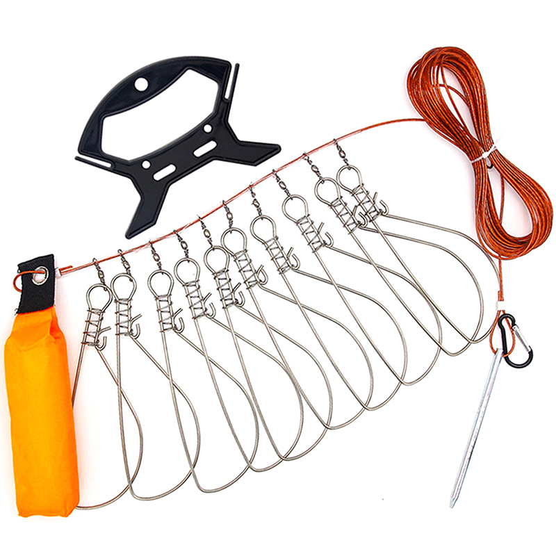 Fishing Hook Stainless Steel - Nowy【Stalowy zaczep blokujący do wędkowania, smycz