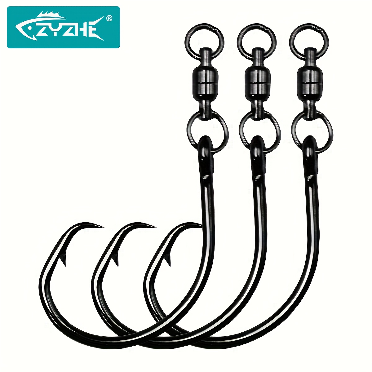 Fishing Hook Circle - ZYZHE 3/6/9 szt. Haczyki okrągłe z