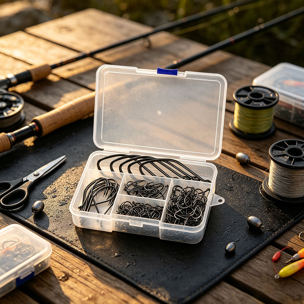 Zestaw 200 sztuk haczyków wędk – Fishing Hook Circle recenzja i cena