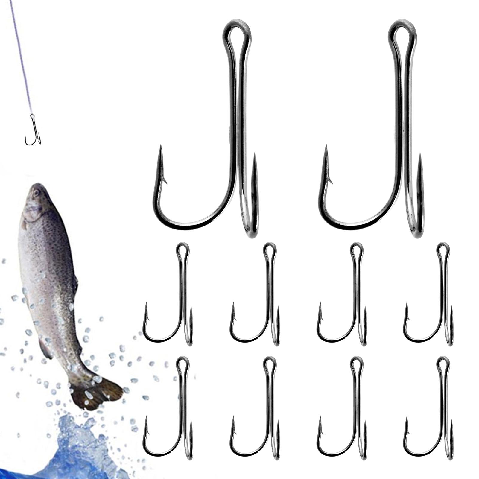 Haczyki z zadziorem 10 sztuk,  – Fishing Hook Treble recenzja i cena