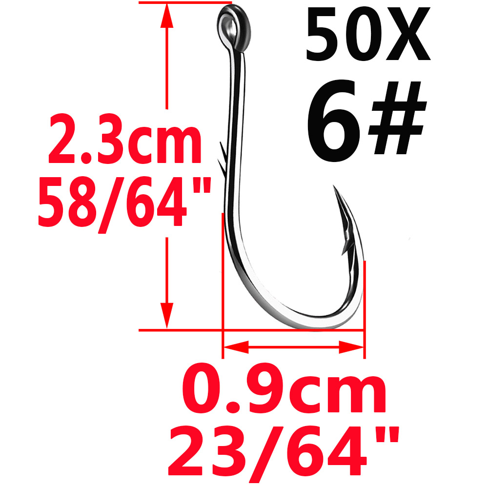 50 sztuk Iseama koło Carp Eyed – Fishing Hook Assortment recenzja i cena