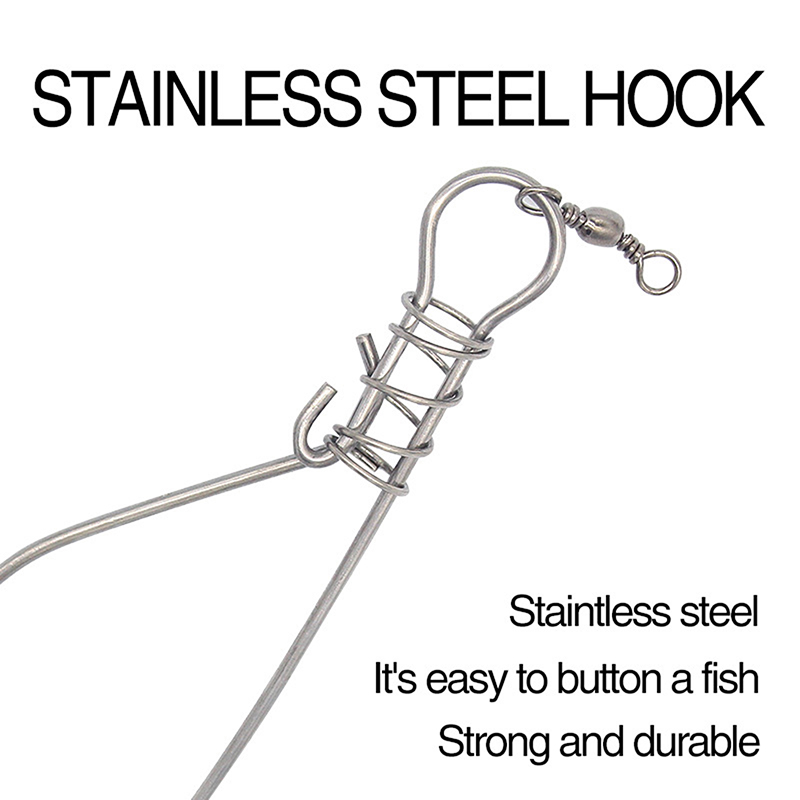 Nowy【Stalowy zaczep blokujący  – Fishing Hook Stainless Steel recenzja i cena