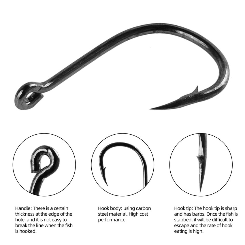 70 sztuk/pudło haczyki wędkars – Fishing Hook Circle recenzja i cena