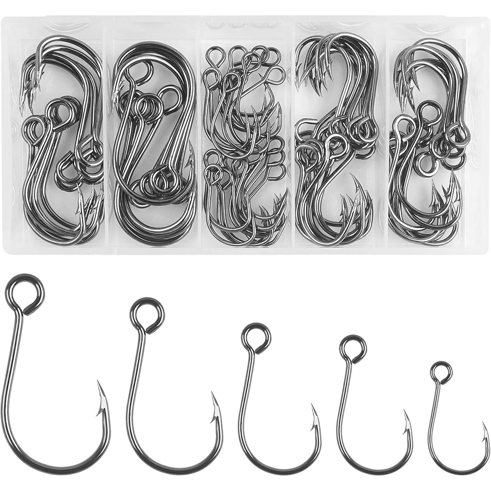 70 szt. Pojedyncze haczyki węd – Fishing Hook Assortment recenzja i cena
